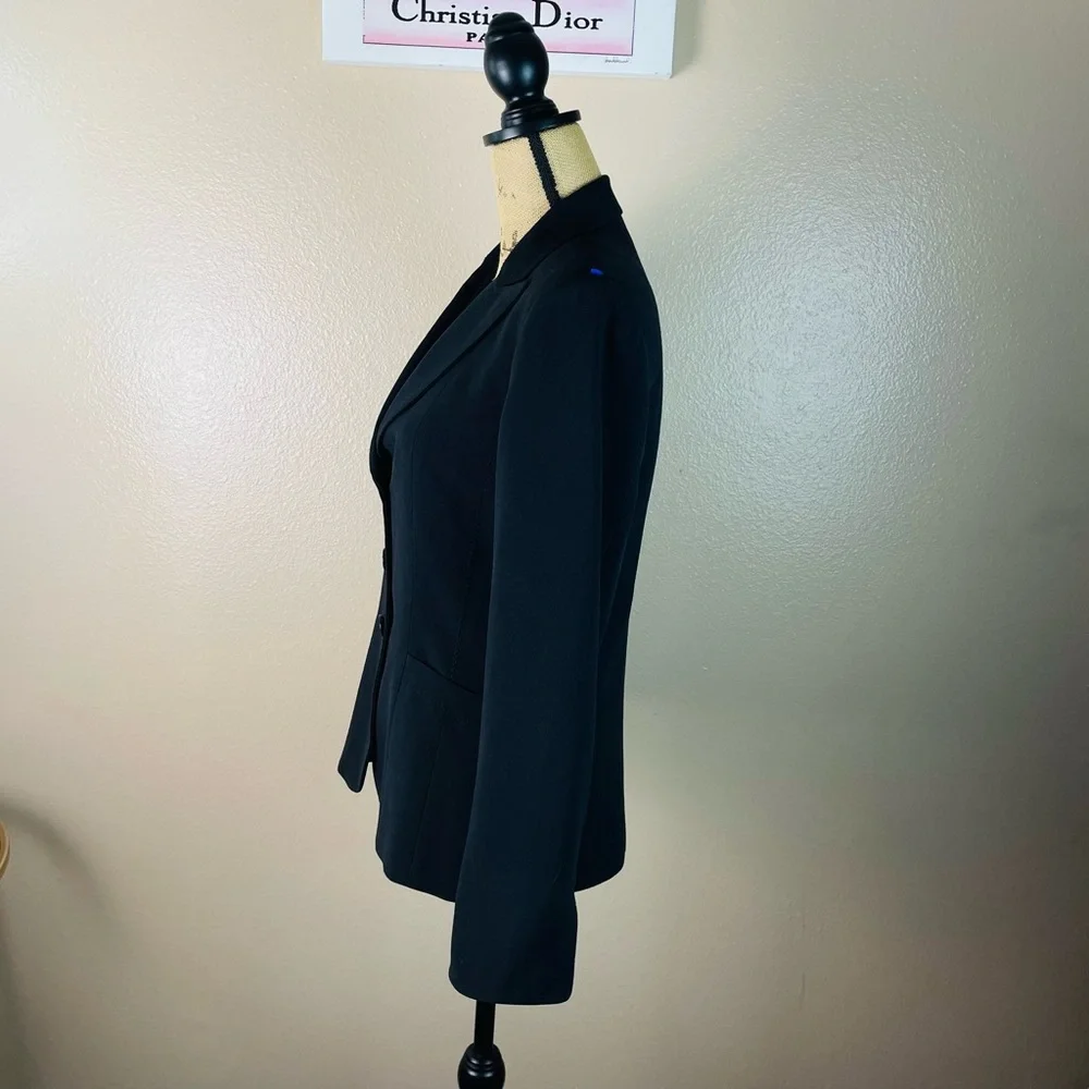 T Tahari Women Blazer Suit Jacket Classic Formal Work Jacket Black Size 8 - Picture 3 of 12